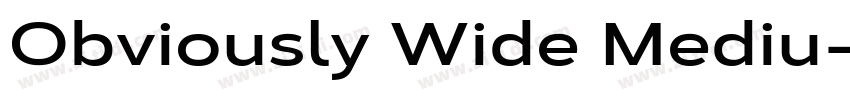 Obviously Wide Mediu字体转换